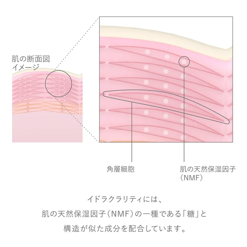 イドラクラリティ薬用トリートメントエッセンスウォーター　成分浸透図